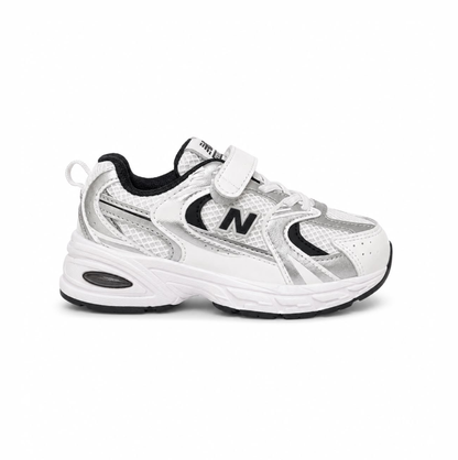 New Balance white and black