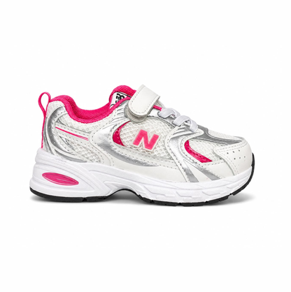 New Balance white and Pink